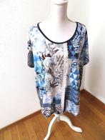 K51 MS MODE shirt blauw wit XXL = 48/50, Blauw, Zo goed als nieuw, MS Mode, Shirt of Top