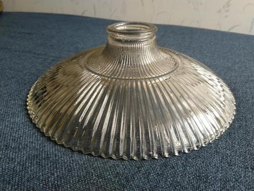te koop vintage glazen lampekap, holophane stijl, Antiek en Kunst, Antiek | Lampen, Ophalen of Verzenden