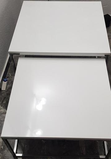 Salontafel wit hoogglans 2 delig  beschikbaar voor biedingen