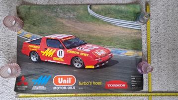 Mitsubishi motors Starion poster rally De Jager & Co nr 11 beschikbaar voor biedingen