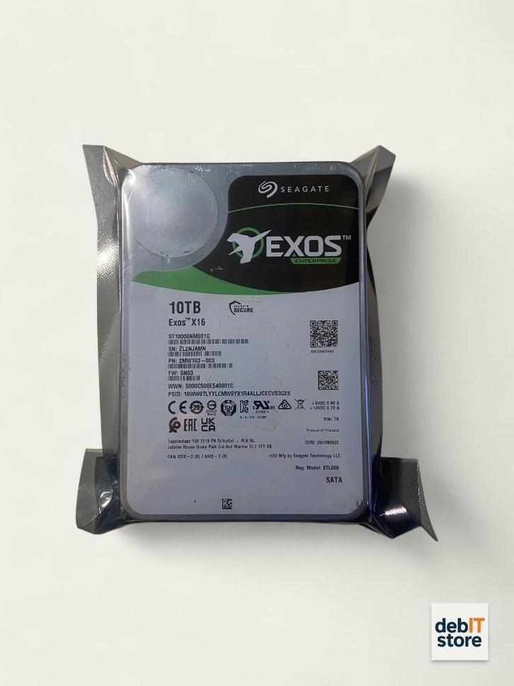 Seagate Exos 10tb NAS - SERVER HDD (nieuw), Computers en Software, Harde schijven, Nieuw, Desktop, HDD, SATA, Ophalen of Verzenden