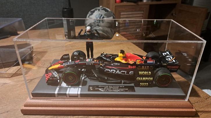 Display Vitrine Verstappen minichamps spark showcase stolp, Hobby en Vrije tijd, Modelauto's | 1:18, Ophalen