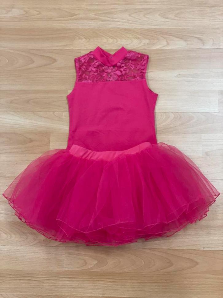 Prachtig nieuw felroze balletpakje met tutu - maat 98/104, Sport en Fitness, Ballet, Nieuw, Kleding, Ophalen of Verzenden