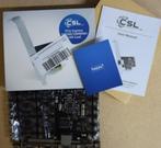 LAN card CSL PC netwerkkaart PCIe express ZGAN met doos, Ophalen of Verzenden, Zo goed als nieuw, Intern