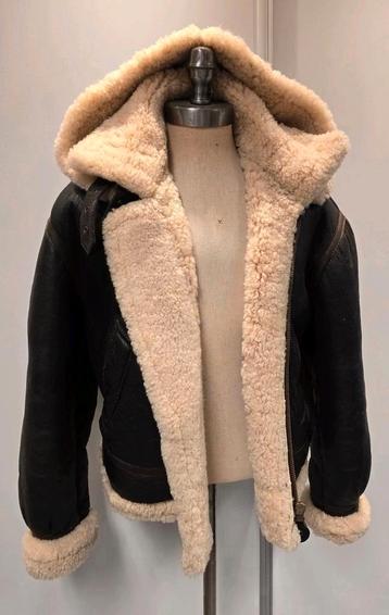 Dames lammy coat pilotenjas maat L - met capuchon  beschikbaar voor biedingen