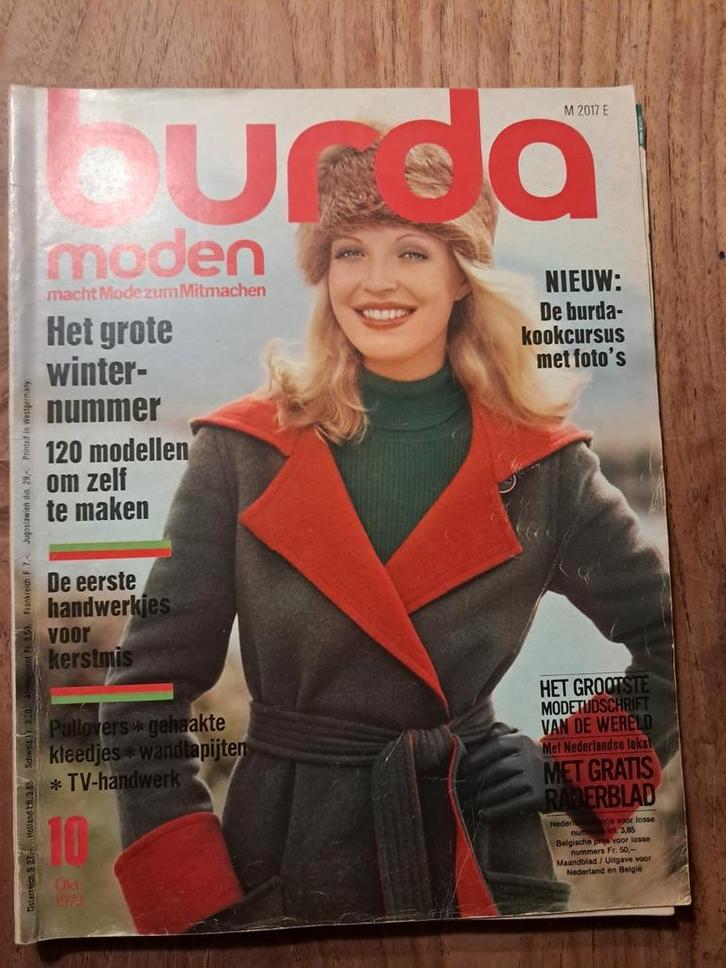 Burda moden oktober 1973, Hobby en Vrije tijd, Kledingpatronen, Gebruikt, Vrouw, Burda, Ophalen of Verzenden