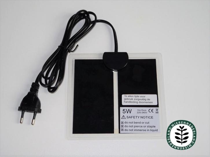 Warmtemat 5W | 14x15cm voor mieren terrariums, Dieren en Toebehoren, Insecten en Spinnen, Mieren