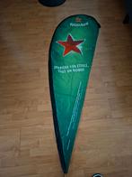 Heineken bier Beach vlag Frankrijk 160 x 60 cm Ster, Verzamelen, Biermerken, Ophalen of Verzenden, Zo goed als nieuw, Reclamebord, Plaat of Schild