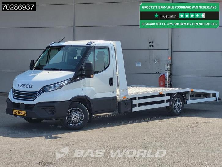 Iveco Daily 35S18 Automaat Autotransporter 3,5t Trekhaak Nav, Auto's, Bestelauto's, Bedrijf, Te koop, Centrale vergrendeling, Cruise Control