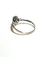 9k gouden ring met topaas en zirkonia, -, 19 tot 20, -, Ophalen of Verzenden