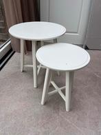 IKEA Kragsta Bijzettafel Set van 2, Minder dan 55 cm, Gebruikt, Rond, Hout