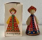 Vintage Russische blikken opwindpop in originele doos, Ophalen of Verzenden
