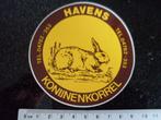 sticker havens konijnenkorrel voer voeder eten diner konijn, Verzenden, Zo goed als nieuw, Merk