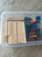 Houten blokken en kapla achtige blokken, Kinderen en Baby's, Speelgoed | Houten speelgoed, Ophalen of Verzenden, Zo goed als nieuw