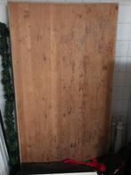 Eettafel brocant hout/wit, Ophalen, Gebruikt, Rechthoekig, 50 tot 100 cm