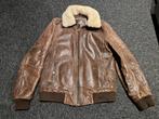 Leren jas (piloten jas), Bruin, Maat 48/50 (M), Ophalen of Verzenden, Vanguard