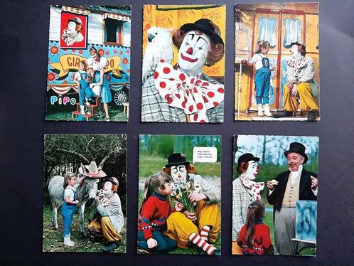 Ansichtkaarten set 1968 Pipo de Clown / Mammaloe / KO26.50, Verzamelen, Film en Tv, Gebruikt, Tv, Foto of Kaart, Ophalen of Verzenden