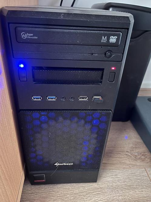 Alternate Multimedia PC met HP 24” monitor, Computers en Software, Desktop Pc's, Gebruikt, 3 tot 4 Ghz, SSD, Ophalen