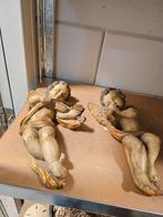 Antieke Gipsen Engeltjes - 19e Eeuw, Antiek en Kunst, Ophalen of Verzenden