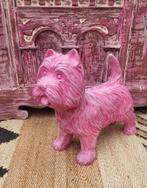 Eclectisch/Beeld/Roze/Pink/Hond/West highland terriër, Antiek en Kunst, Ophalen of Verzenden