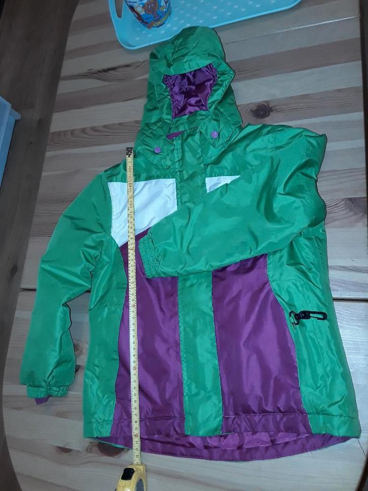 Winterjas skijas 122 128, Kinderen en Baby's, Kinderkleding | Maat 122, Gebruikt, Meisje, Jas, Ophalen of Verzenden