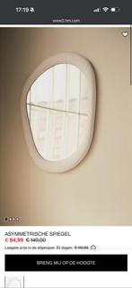 H&M home spiegel organisch wit, Huis en Inrichting, Woonaccessoires | Spiegels, Ophalen, Minder dan 50 cm, Rond, Zo goed als nieuw