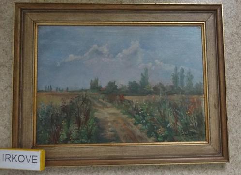 OLIEVERF * LANDWEGGETJE * In Lijst *, Antiek en Kunst, Kunst | Schilderijen | Klassiek, Verzenden