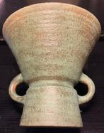 MOBACH - Grote Vintage Keramiek Groene Vaas, Huis en Inrichting, Woonaccessoires | Vazen, Ophalen, Gebruikt, Overige kleuren, Aardewerk of Porselein