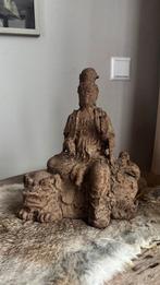 Oude zware ijzeren chinese krijger op draak oosters sober, Ophalen of Verzenden