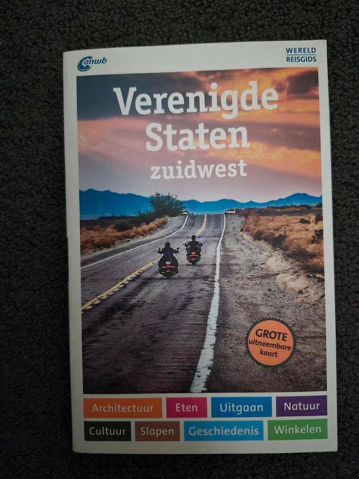 WERELDREISGIDS VERENIGDE STATEN ZUIDWEST ANWB, Boeken, Reisgidsen, Zo goed als nieuw, Reisgids of -boek, Noord-Amerika, ANWB, Ophalen of Verzenden