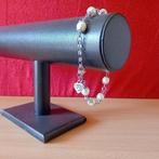 AANBIEDING Parel Moederdag armband  kunstof witte parels, Marktplaats@koningsieraden.nl, Staal, Verzenden, Wit