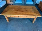 Mooie salontafel 140x79x52,5 met 2 laden, Ophalen, 100 tot 150 cm, 50 tot 100 cm, Zo goed als nieuw