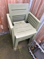 Tuinset: Tafel met 5 Stoelen, Tuin en Terras, Ophalen, Gebruikt, Kunststof, Stapelbaar