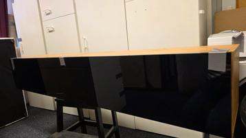 Tv-kast zwart met hout