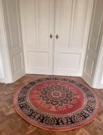 Mooi rond perzisch tapijt vloerkleed roze, Huis en Inrichting, Stoffering | Tapijten en Kleden, Gebruikt, 150 tot 200 cm, Rond