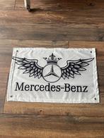 MERCEDES BANNER 40X60 MET BEVESTIGGINGS OGEN, Ophalen of Verzenden, Nieuw