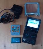 Game Boy Advance SP Zwart + Games + Accessoires, Spelcomputers en Games, Ophalen of Verzenden, Gebruikt, Game Boy Advance SP, Met games