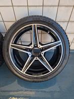 Mercedes C-klasse AMG velgen met winterbanden, Auto diversen, Ophalen of Verzenden, Gebruikt