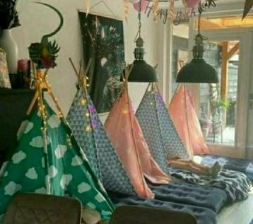 slaapfeest, tipi tenten,  kinderfeest GOEDKOOP