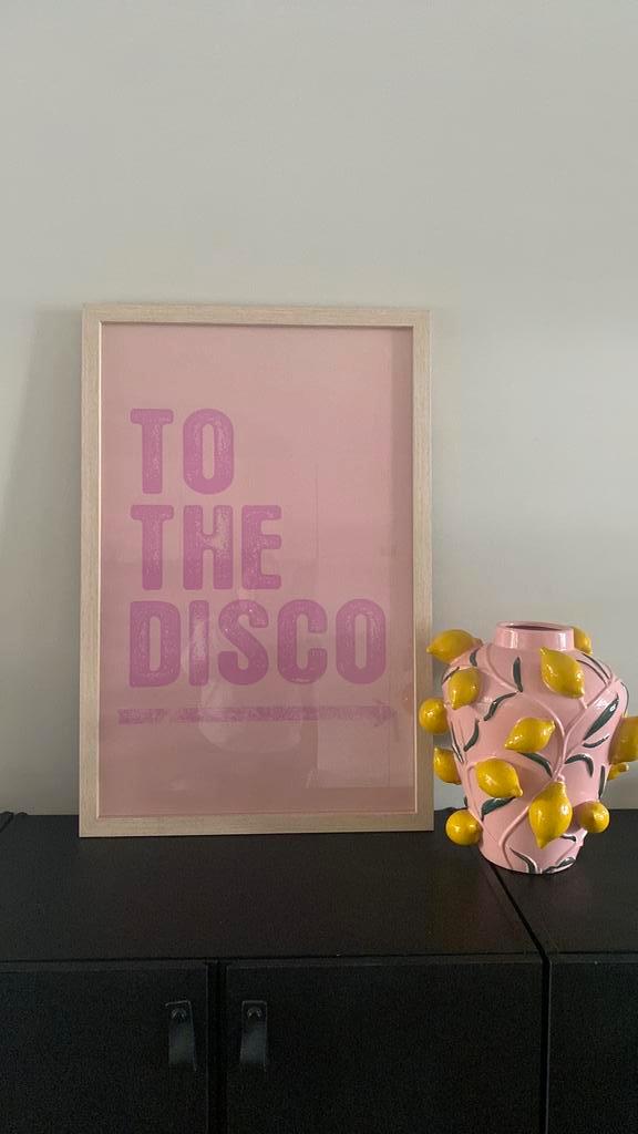 Gave grote lijst 90x50 cm to the disco  ( verwisselbaar), Huis en Inrichting, Woonaccessoires | Lijsten, Zo goed als nieuw, 75 cm of meer