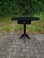 brocante oude vintage houten wijntafeltje, Ophalen of Verzenden