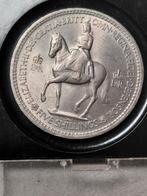 5 shilling munt 1953, kroning Elizabeth in doosje, Postzegels en Munten, Ophalen of Verzenden, Overige landen