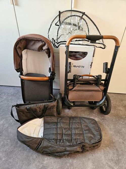 Dubatti kinderwagen, Kinderen en Baby's, Kinderwagens en Combinaties, Gebruikt, Combiwagen, Overige merken, Luchtbanden, Verstelbare duwstang