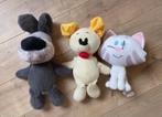 3 grotere knuffels Woezel Pip Buurpoes, Ophalen of Verzenden, Zo goed als nieuw, Hond