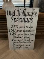 Houten Bord - Oud Hollands Speculaas Recept, Ophalen of Verzenden, Zo goed als nieuw