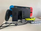 Nintendo met spellen en controle, Spelcomputers en Games, Spelcomputers | Nintendo Switch, Ophalen of Verzenden, Gebruikt, Met 3 controllers of meer