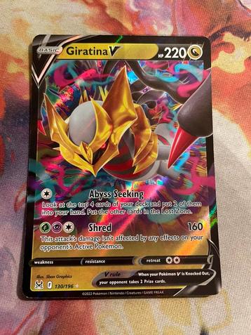 Pokemon GIRATINA V 130/196 (Lost Origin) beschikbaar voor biedingen