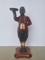 vintage houten butler kelner beeld polichroom beschilderd, Ophalen of Verzenden