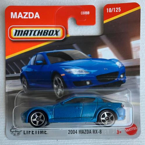 Matchbox 2004 Mazda RX-8 blauw, Hobby en Vrije tijd, Modelauto's | Overige schalen, Nieuw, Ophalen of Verzenden
