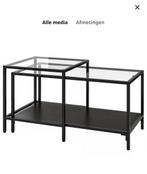 VITTSJÖ Ikea salontafel + bijzettafel, Ophalen, Gebruikt, 50 tot 100 cm, 25 tot 50 cm